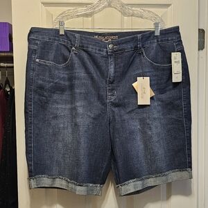Melissa McCarthy Seven7 Bermuda Jean Shorts size 24W